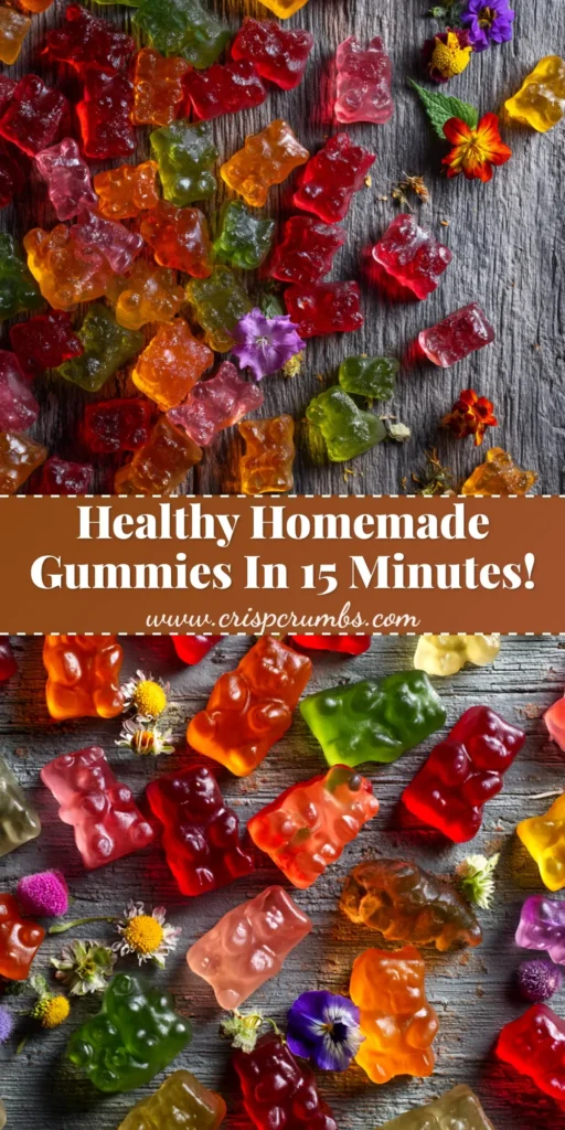 A close-up shot of colorful, homemade fruit gummies made with the best homemade gummies recipe, arranged neatly on a white surface.