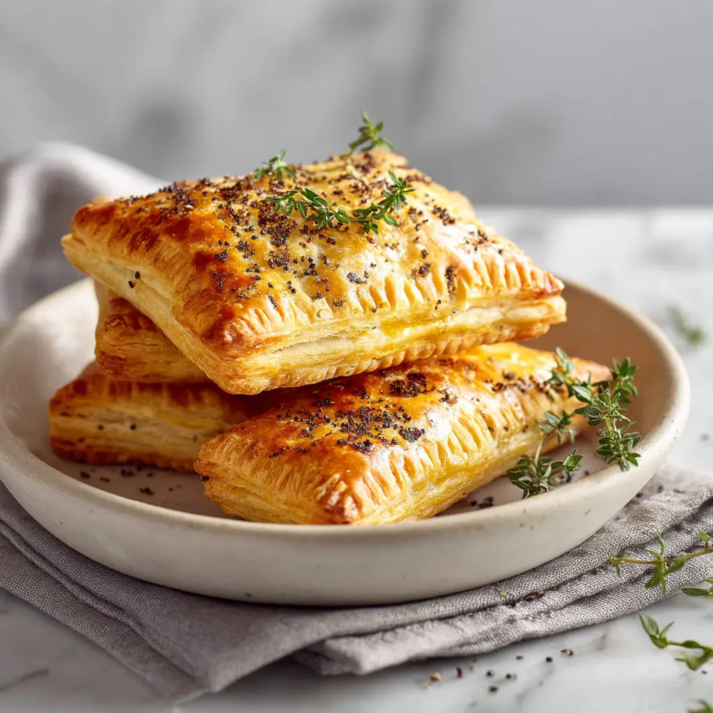 Detailansicht der Gabel-Ränder und der Kräuter-Gewürzmischung auf den Frühstücks-Poptarts.