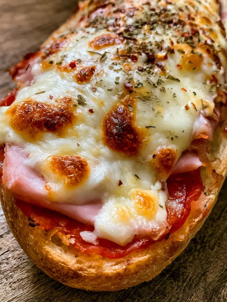 Italienische Grinder Sandwiches: Das ultimative Rezept für knusprige Subs 1 Handgehaltenes Italienisches Grinder Sandwich mit Schichten von Salami und Schinken.